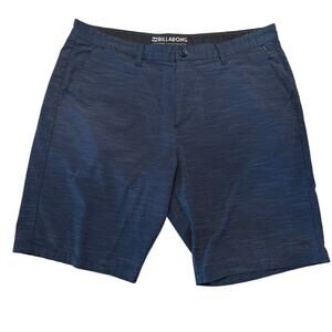BILLABONG Crossfire Hybrid Shorts 38 EUC Blue Stripe Stretch Submersible